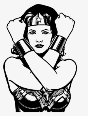 Cor Do Fundo - Mulher Maravilha Preto E Branco #4326838