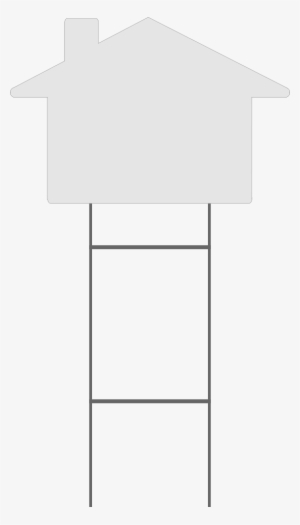 Blank House Shaped Yard Sign Large - House #4327773 Blank House Shaped Yard Sign Large - House #4327773