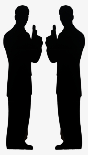 Secret Agent James Bond Silhouette - Human #4327934
