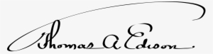 Thomas Alva Edison Signature #4328215