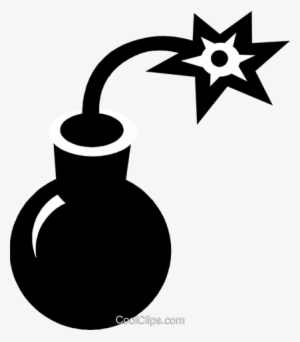 Bomb With A Fuse Royalty Free Vector Clip Art Illustration - Clip Art #4329519