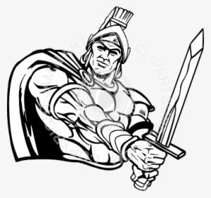 Soldier With Sword Drawing #4329678