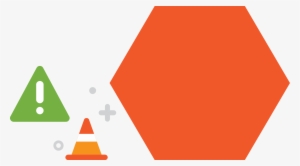 Frauds & Scams Stop Sign & Cone Graphic Trimmed - Fraud #4331160