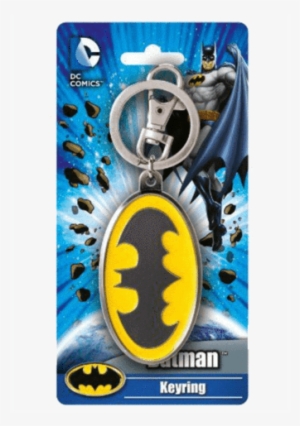 Dc Comics Batman Logo Color Pewter Keyring - Batman Logo Metal Color Keychain #4331582