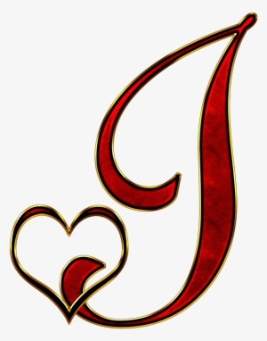 Valentine Capital Letter J Png - Letter Images In Heart #4332257