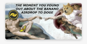 Doge Dance - Creation Of Adam - Painted By Michelangelo #4332454