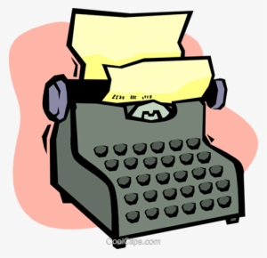 Typewriter Royalty Free Vector Clip Art Illustration - Illustration #4333536