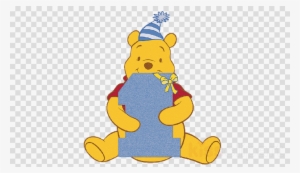 Download Pooh's 1st Birthday Photo Frame Centerpiece - Winnie The Pooh 1st Birthday Png #4333672