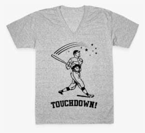 Touchdown V-neck Tee Shirt - Im Not Tsundere Baka Shirt #4333764