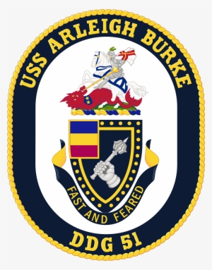 Uss Arleigh Burke Ddg-51 Crest - Uss Arleigh Burke Ddg 51 Logo #4334008