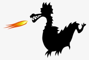 Dragon Shadow Clip Art - Green Dragon #4334018