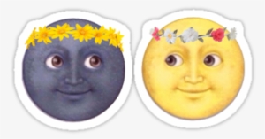 "moon And Sun Emoji Flower Crown - Emojis De Luna Y Sol #4334095