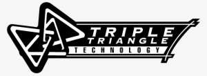 Triple Triangle Technology Logo Black And White - Gt Triple Triangle #4334132
