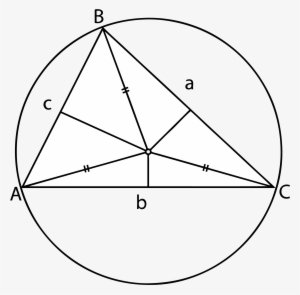 Circumscribed Triangle Circumcenter - Triangle #4334251