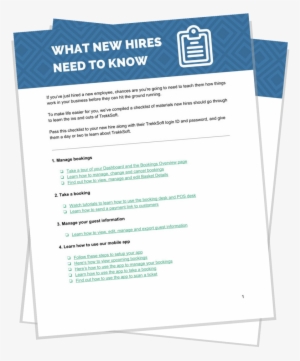 Image New Hires Checklist - Document #4334521 Image New Hires Checklist - Document #4334521