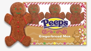 Giant Gingerbread Men - Peeps Marshmallow Snowmen - 3 Snowmen, 1.125 Oz #4334928