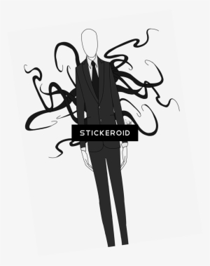 Slender Man - Drawing Creepy Slender Man #4335025