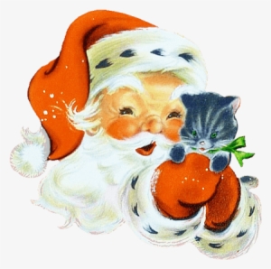 Christmas Kitten Png Selecting A Kitten For Christmas - Santa Claus #4337239