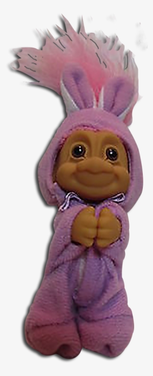 Russ Berrie Easter Troll Clip On Purple - Stuffed Toy #4338259