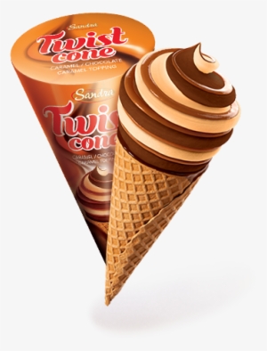 Select Ice Cream Or Sorbet - Twist Cone Sandra Inghetata Caramel Chocolate #4338419