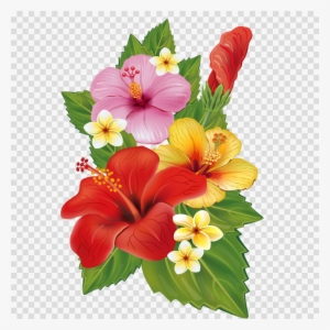 Download Tropical Flowers Border Png Clipart Clip Art - Clipart Of Flowers #4338863 Download Tropical Flowers Border Png Clipart Clip Art - Clipart Of Flowers #4338863