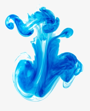 Blue Beautiful Ink Effect - Cartoon Blue Smoke #4339052