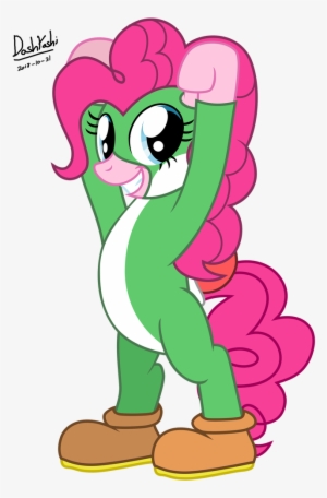 Pinkie Pie In Yoshi Costume By Dashyoshi - Cartoon #4339399
