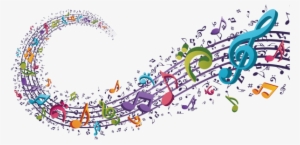 Music Notes - Music Stream Shower Curtain #4340490