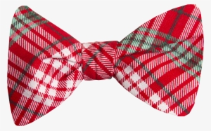 Plaid Christmas Adult Bow Tie #4341392