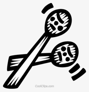 Maracas Royalty Free Vector Clip Art Illustration #4341587