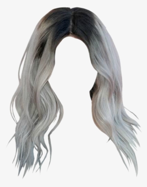 Grey Hair Long Transparent #4343091