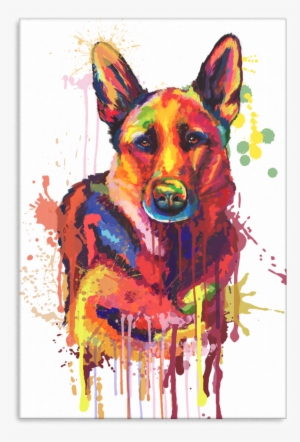 German Shepherd Canvas Wrap - German Shepherd Dog #4343135