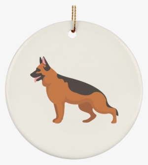 German Shepherd Illustration Subornc Ceramic Circle - Samsung Group #4343208