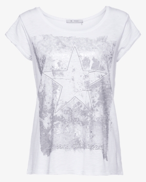 Monari White Star T-shirt - Star Tee #4343532