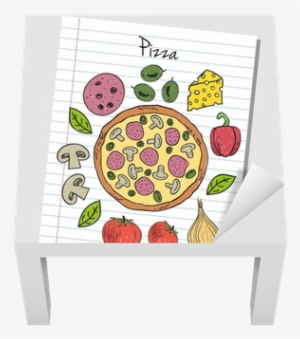 Lined Paper Lack Table Veneer • Pixers® • We Live To - ผัก ใน พิซซ่า การ์ตูน #4344110