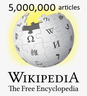 Wikipedia Logo V2 En 5 M Articles - English Wikipedia #4344569
