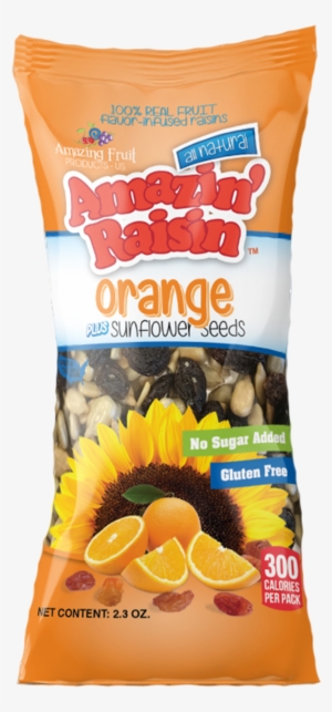 Orange Plus Sunflower Seeds 100% Real Fruit Flavor-infused - Fruit #4344600