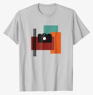 Slr Camera And Film T-shirt - Modern Shirt Designs #4346055