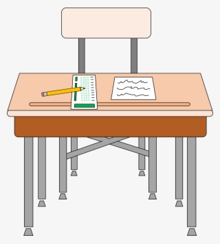 Student Desks For School Clipart - Desk Clipart #4346947