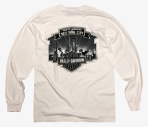Nyc Exclusive Skyline White Long Sleeve Shirt - Long-sleeved T-shirt #4347057