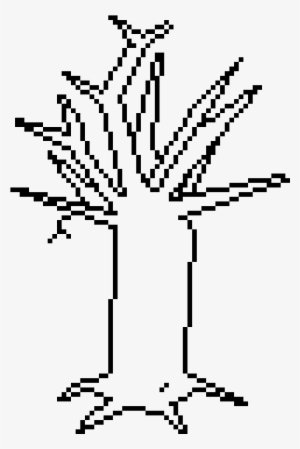 Dead Tree Base - Line Art #4347782