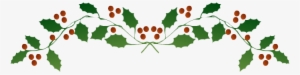 Holly Lights Png Picture - Christmas Holly Top Border #4348199