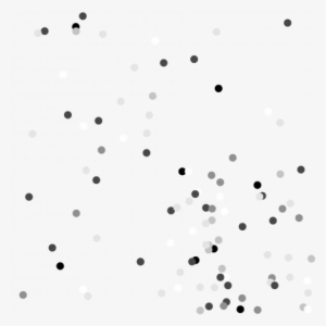 Layered Confetti Scatter Template - Black Confetti With Transparent Background #4348492