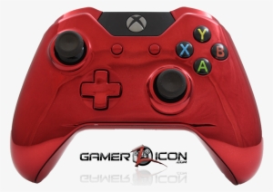 Marine Grade Hydrodipped Finish - Xbox One Red Chrome Controller #4348787