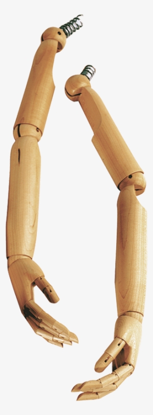 Wooden Articulated Arms/hands Female Item - Transparent Wooden Hands Png #4349195