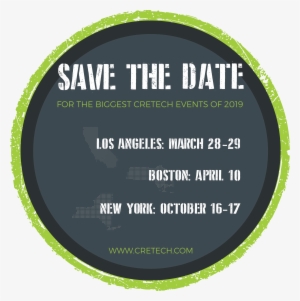 Save The Date For 2019 Cretech Events - Jpeg #4351583