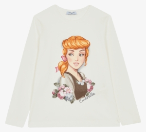 White Cinderella Character T-shirt - Shirt #4351920