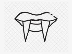 Drawn Teeth Plastic Vampire Tooth - Vampire #4352009