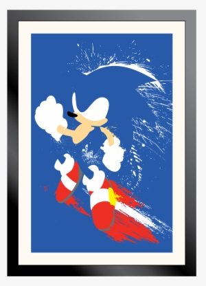 Sonic The Hedgehog Splatter Art Poster - Sonic The Hedgehog Splatter Art #4353935
