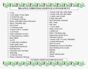 2016 Billings Christmas Light Savenger Hunt - Billings #4354049
